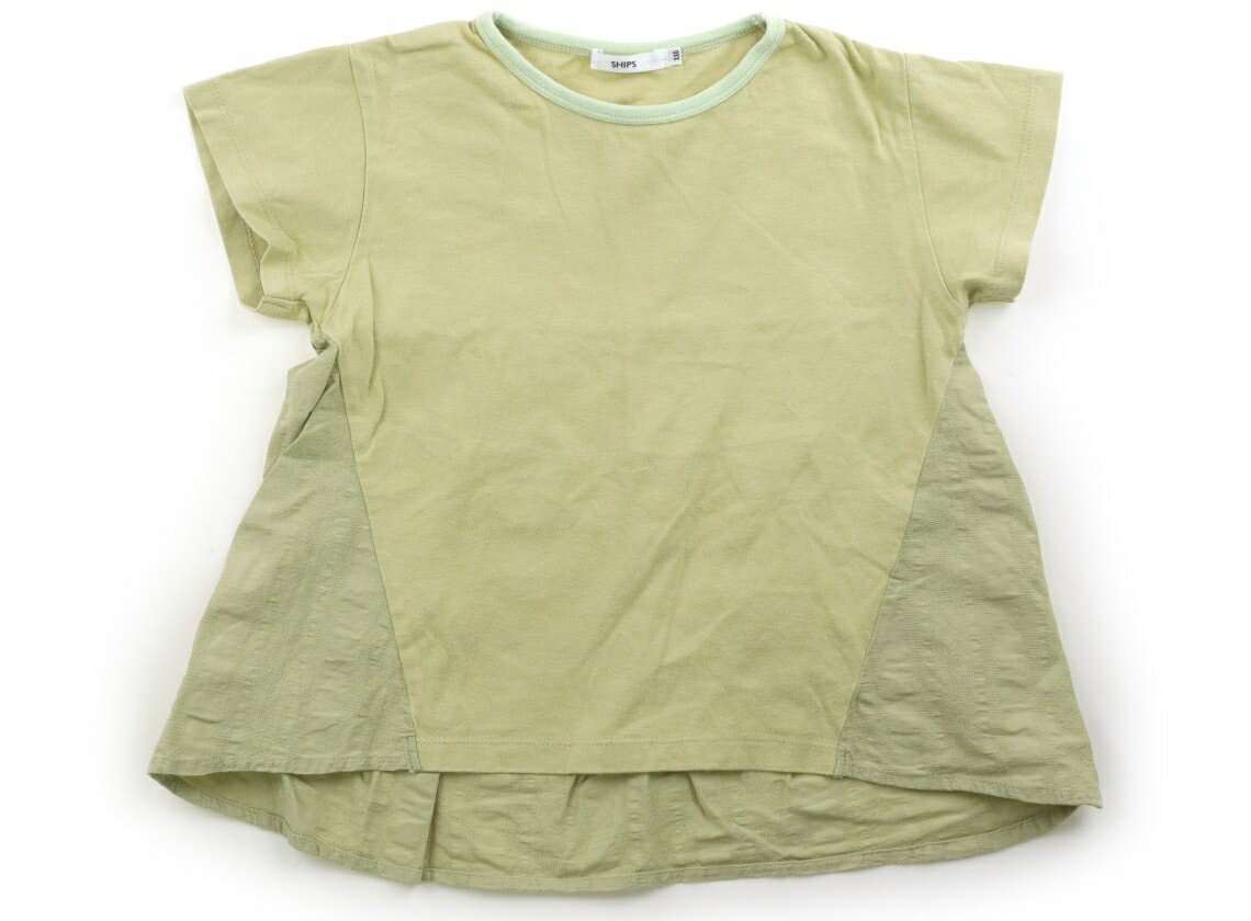 シップス SHIPS Tシャツ・カットソー 110 女の子 くすみグリーン 子供服 ベビー服 キッズ アウトレット ユーズド 中古 キッズ・ベビー・マタニティ