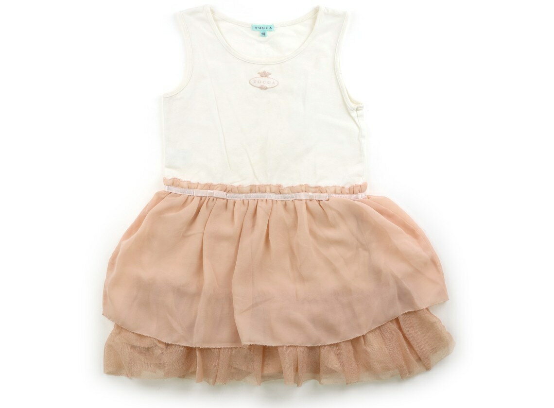 トッカ Tocca ワンピース 110 女の子 白、ピンク 子供服 ベビー服 キッズ アウトレット ユーズド 【中古】キッズ・ベビー・マタニティ