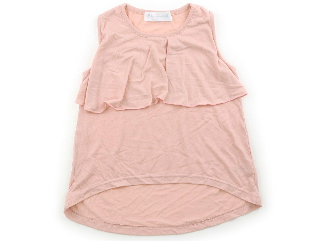 Sleeveless, Tank Tops - キャサリン・コテージ Catherine Cottage タンクトップ・キャミソール 130 女の子 ピンクベージュ 子供服 ベビー服 キッズ アウトレット ユーズド 【中古】キッズ・ベビー・マタニティ