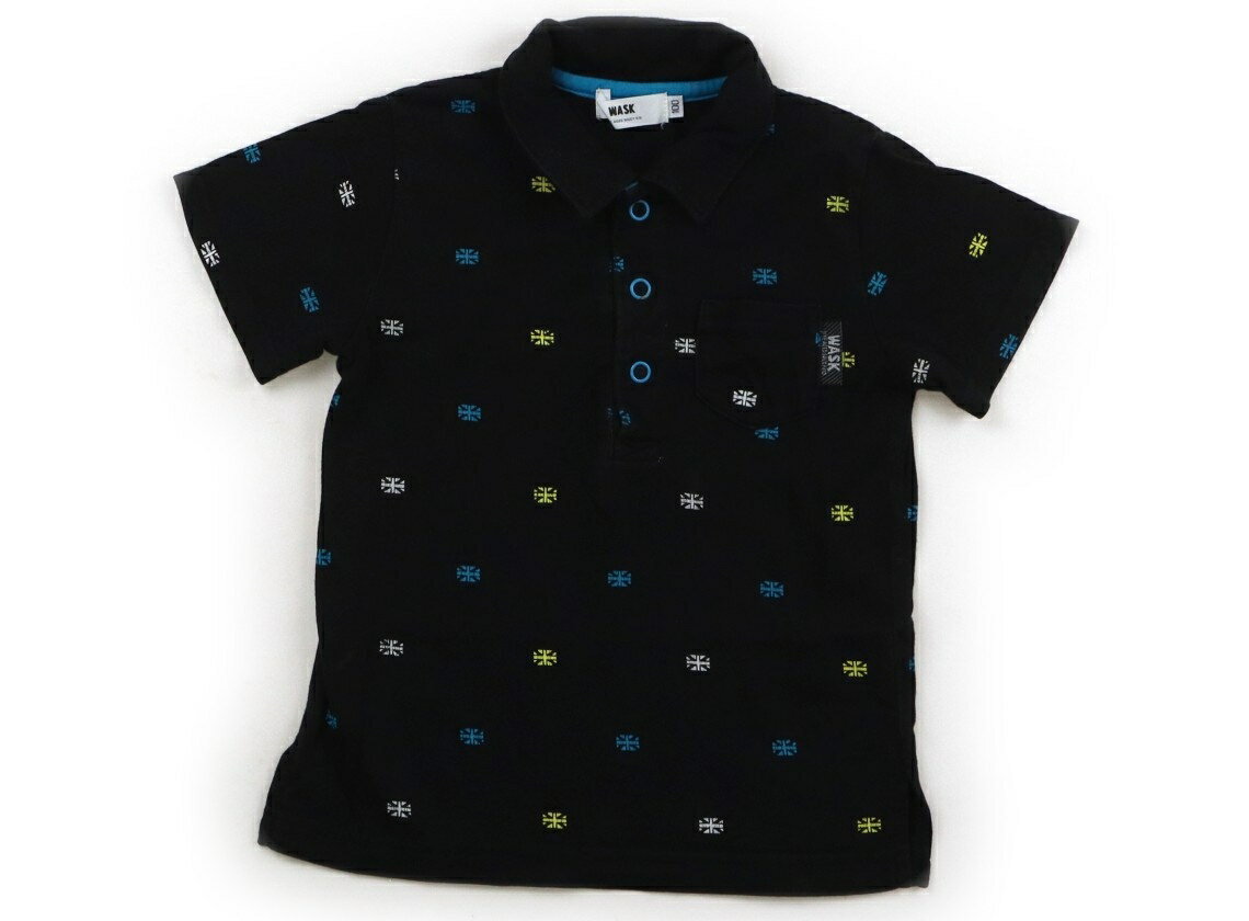 ワスク WASK Tシャツ・カットソー 100 男の子 ブラック×ブルー・イエロー・ホワイトユニオンジャック 子供服 ベビー服 キッズ アウトレット ユーズド 【中古】キッズ・ベビー・マタニティ