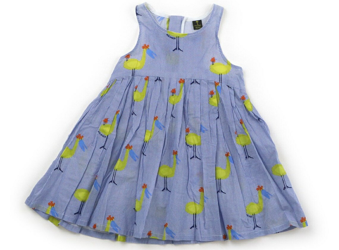 Rakuten - モイモルン moimoln ワンピース 90 女の子 ネイビー　黄色 子供服 ベビー服 キッズ アウトレット ユーズド 【中古】キッズ・ベビー・マタニティ