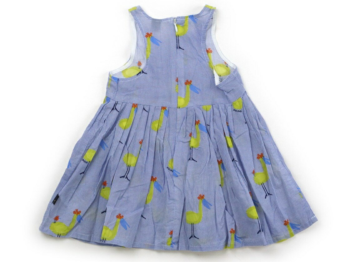 モイモルン moimoln ワンピース 90 女の子 ネイビー　黄色 子供服 ベビー服 キッズ アウトレット ユーズド 【中古】キッズ・ベビー・マタニティ
