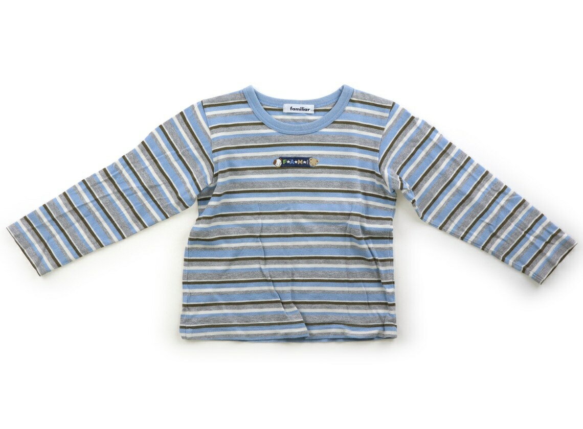 ファミリア familiar Tシャツ・カットソー 110 男の子 水色、グレー 子供服 ベビー服 キッズ アウトレット ユーズド 【中古】キッズ・ベビー・マタニティ