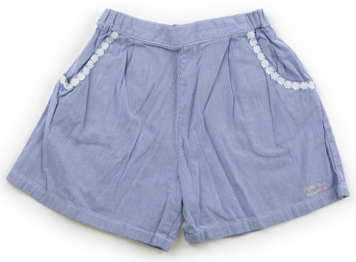 Culottes - ミキハウス miki HOUSE キュロット 140 女の子 サックス・ストライプ 子供服 ベビー服 キッズ アウトレット ユーズド 【中古】キッズ・ベビー・マタニティ