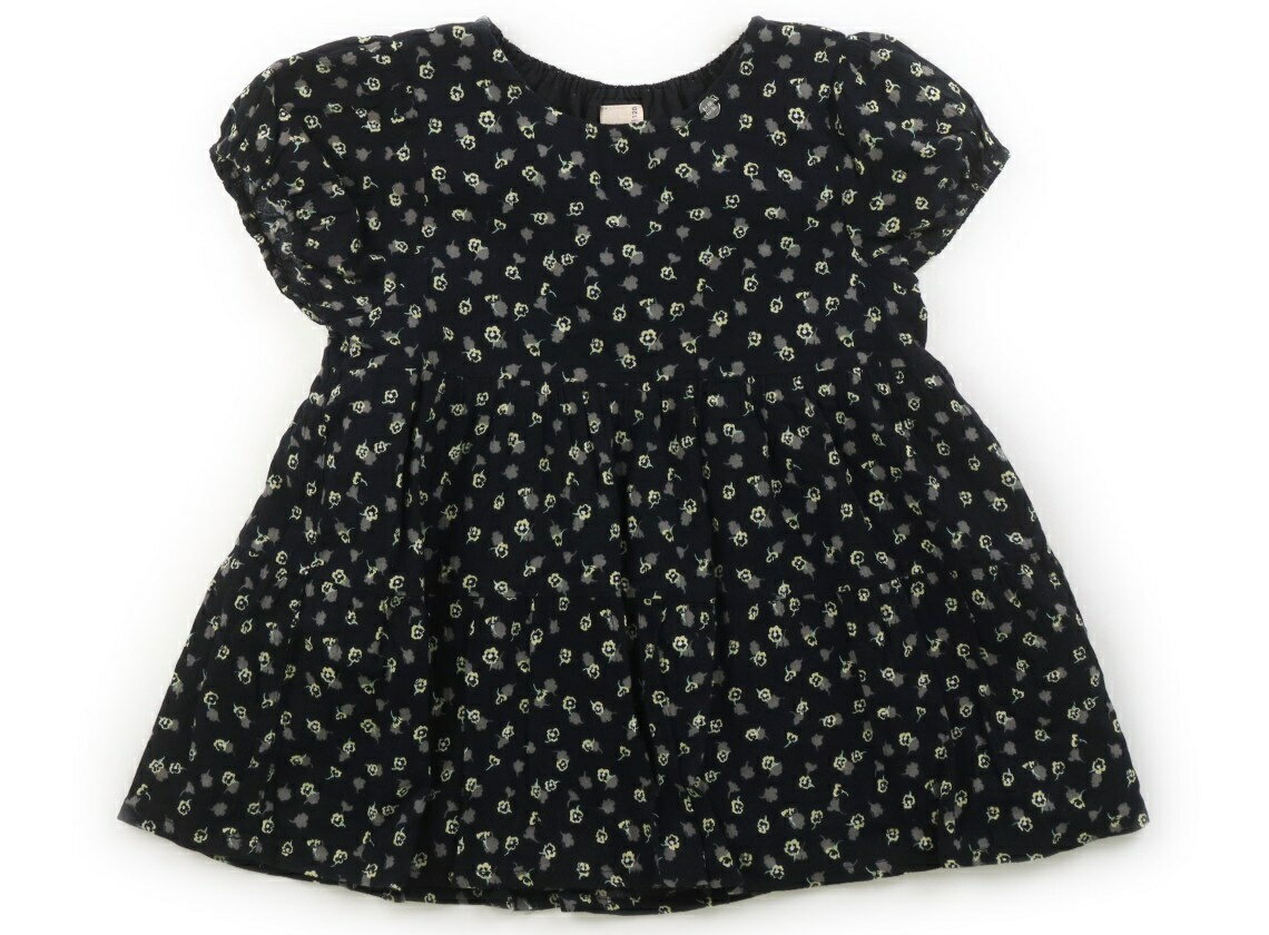 Rakuten - アプレレクール apres les cours チュニック 120 女の子 ブラック・総柄 子供服 ベビー服 キッズ アウトレット ユーズド 【中古】キッズ・ベビー・マタニティ
