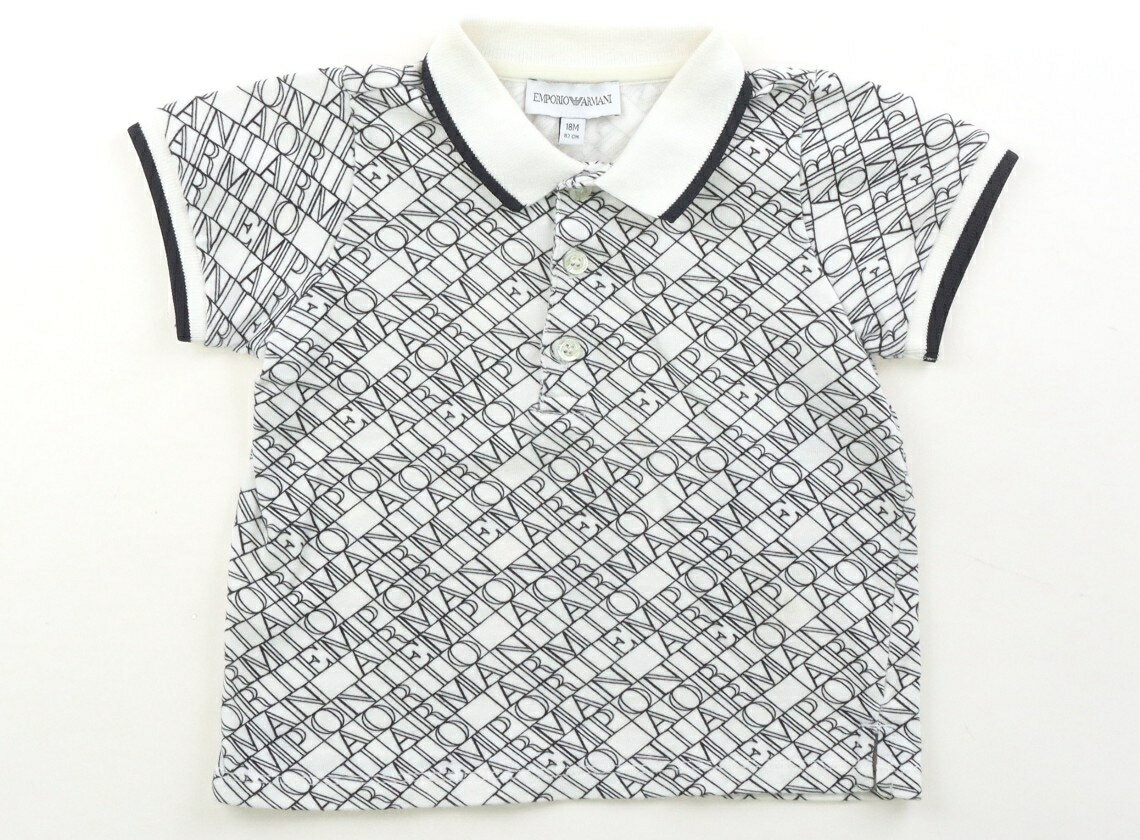 アルマーニ Armani ポロシャツ 80 男の子 ホワイトブラック 子供服 ベビー服 キッズ アウトレット ユーズド 【中古】キッズ・ベビー・マタニティ
