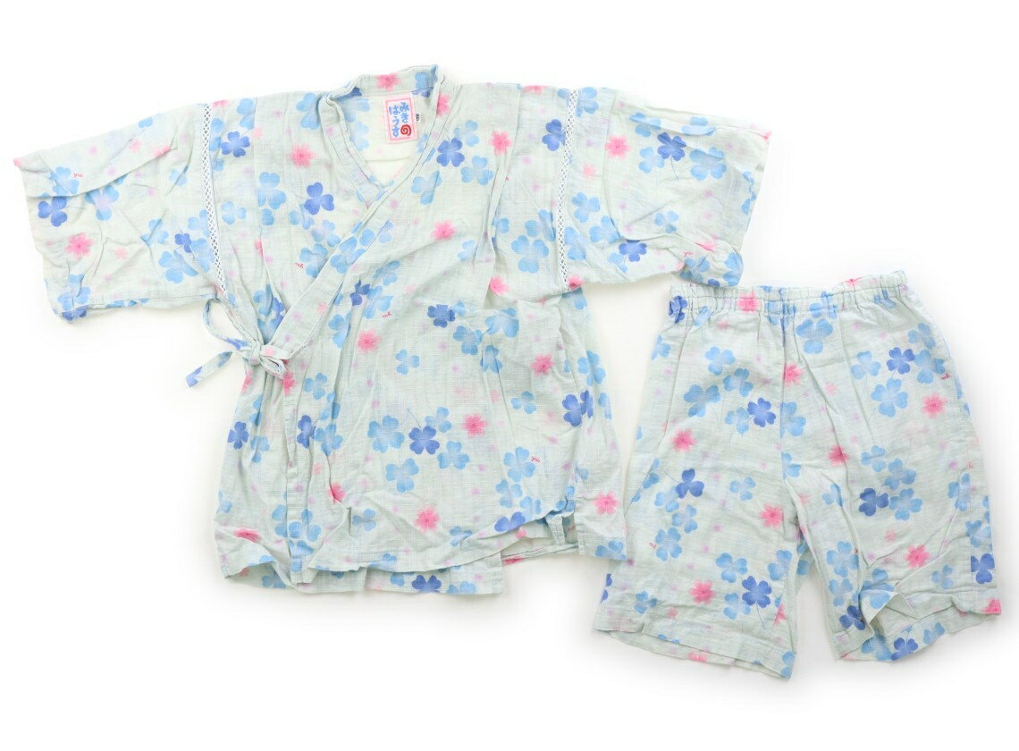 Jinbei （Girls） - ミキハウス miki HOUSE 浴衣・甚平・季節のイベント 120 女の子 花柄ブルーピンクグレー 子供服 ベビー服 キッズ アウトレット ユーズド 【中古】キッズ・ベビー・マタニティ