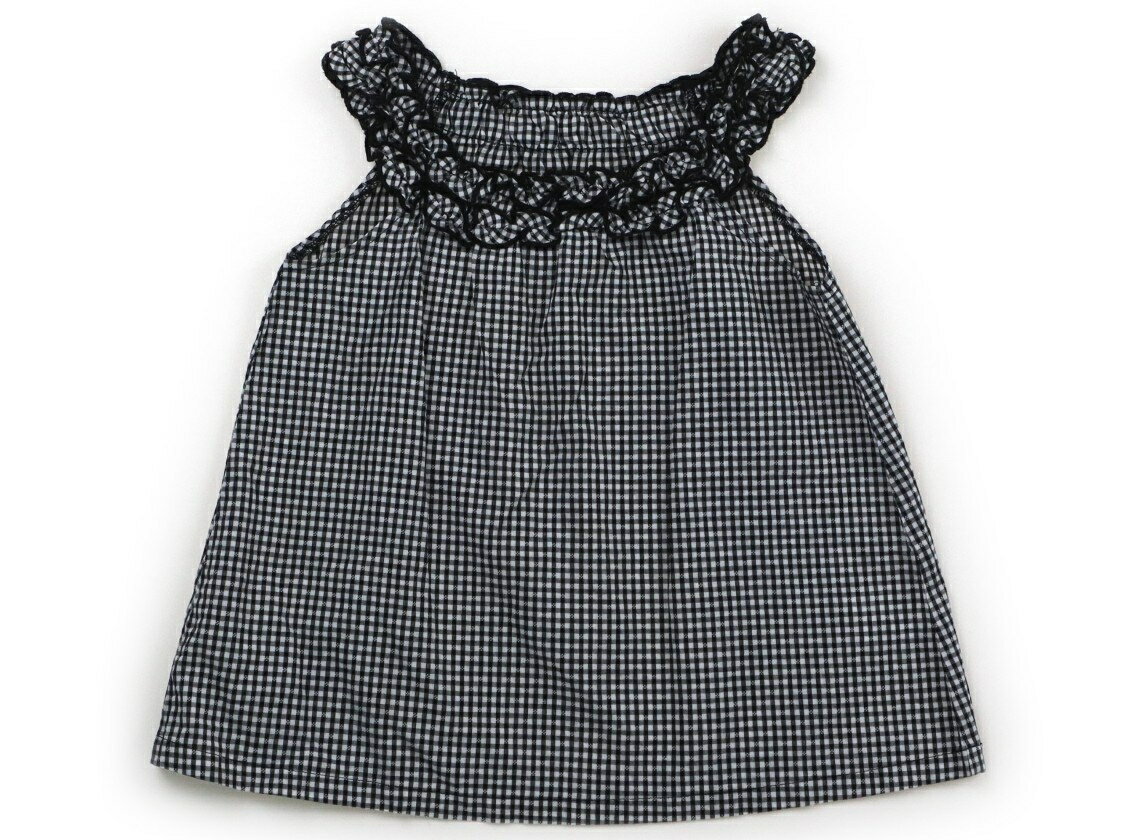 노유 Noeil 탱크탑 캐미솔 120 여자 흑백 체크 아동복 아기 옷 키즈 아울렛 유즈드 [중고] 키즈 아기 출산