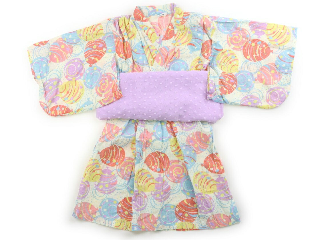 Jinbei （Girls） - ブリーズ BREEZE 浴衣・甚平・季節のイベント 100 女の子 水風船柄　ライラック 子供服 ベビー服 キッズ アウトレット ユーズド 【中古】キッズ・ベビー・マタニティ