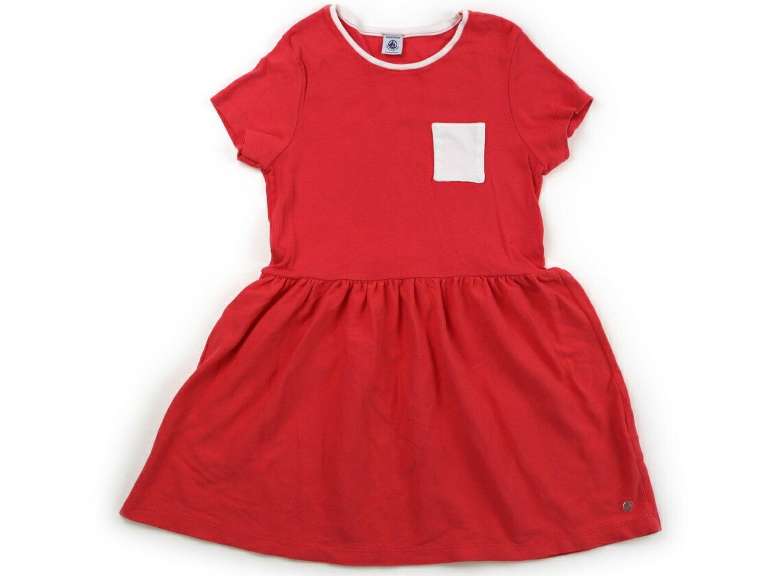 プチバトー PETIT BATEAU ワンピース 140 女の子 ストロベリーレッド 子供服 ベビー服 キッズ アウトレット ユーズド 【中古】キッズ・ベビー・マタニティ
