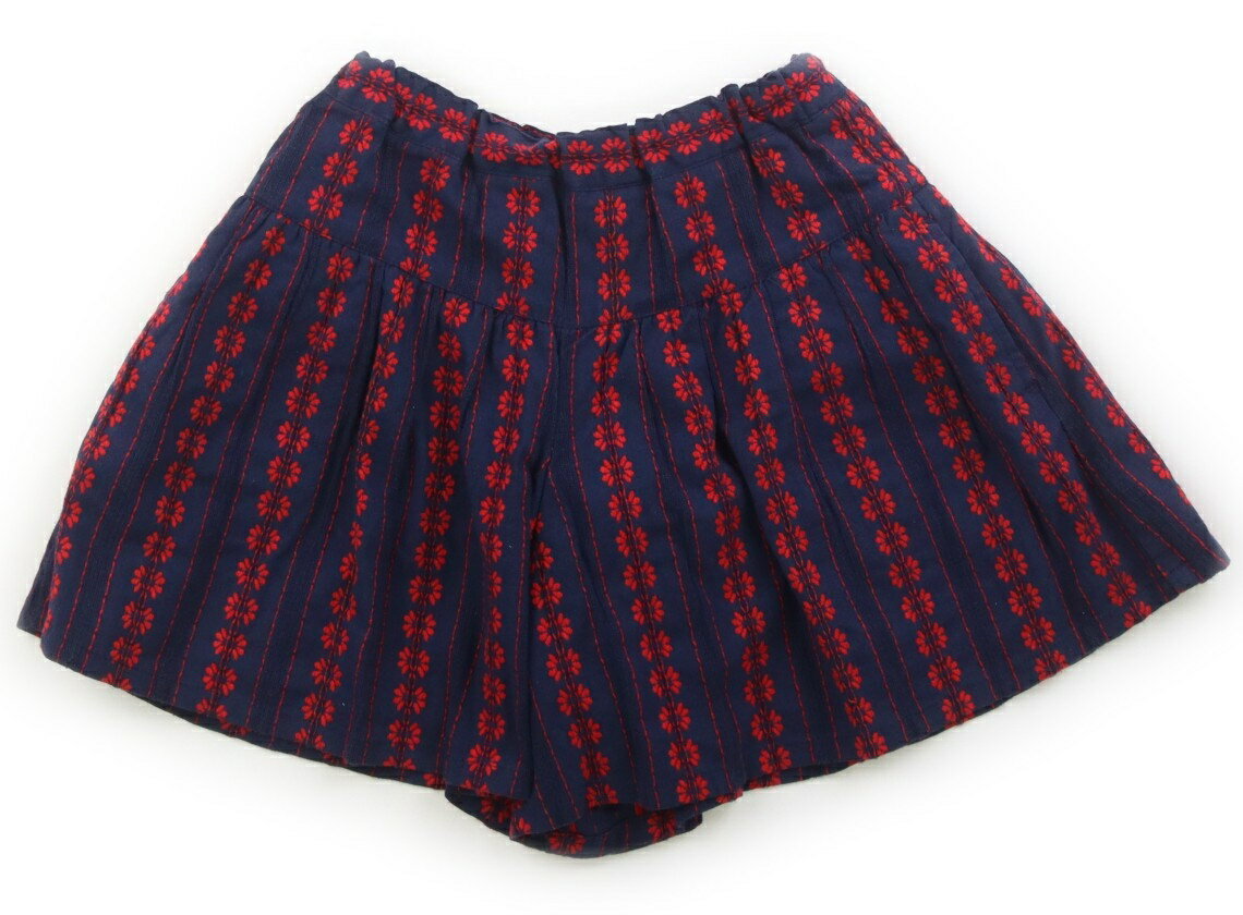 Culottes - センスオブワンダー Sense of Wonder キュロット 110 女の子 ネイビー・レッド・刺しゅう 子供服 ベビー服 キッズ アウトレット ユーズド 【中古】キッズ・ベビー・マタニティ