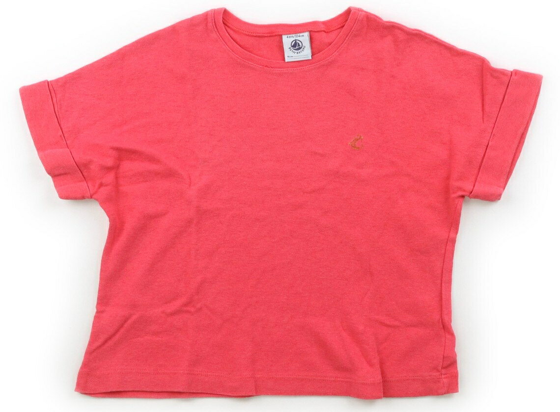 プチバトー PETIT BATEAU Tシャツ・カットソー 100 女の子 コーラルレッド 子供服 ベビー服 キッズ アウトレット ユーズド 【中古】キッズ・ベビー・マタニティ