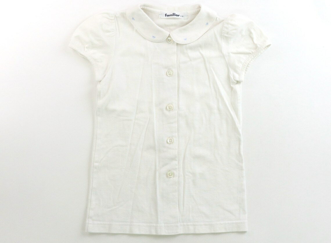 ファミリア familiar シャツ・ブラウス 110 女の子 オフ・ミニ刺しゅう 子供服 ベビー服 キッズ アウトレット ユーズド 【中古】キッズ・ベビー・マタニティ