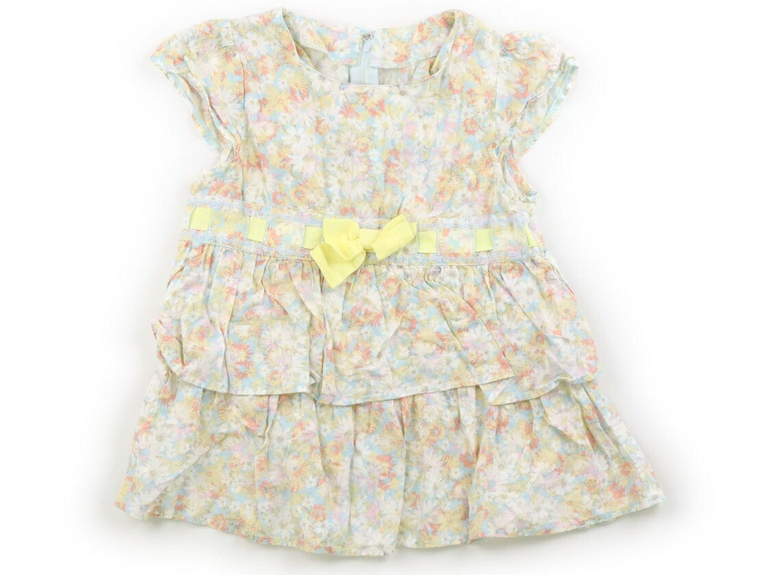 組曲 Kumikyoku ワンピース 110 女の子 パステルブルー・イエロー・オレンジ花柄 子供服 ベビー服 キッズ アウトレット ユーズド 【中古】キッズ・ベビー・マタニティ