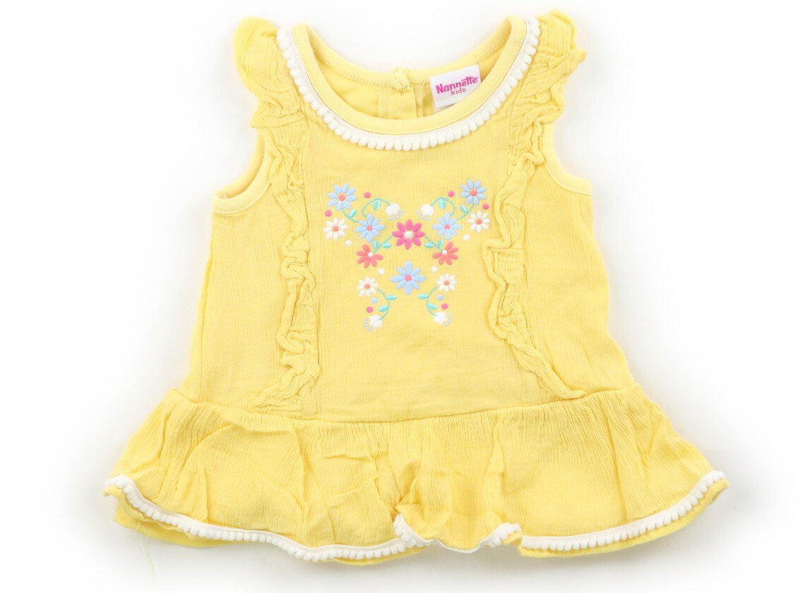 ナネット Nannette チュニック 90 女の子 黄色・プリント 子供服 ベビー服 キッズ アウトレット ユーズド キッズ・ベビー・マタニティ