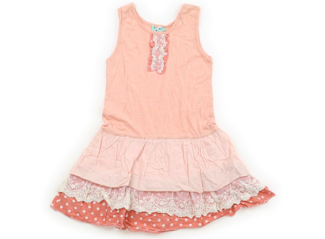 ハッカ HAKKA ワンピース 100 女の子 ピーチピンク 子供服 ベビー服 キッズ アウトレット ユーズド 【中古】キッズ・ベビー・マタニティ