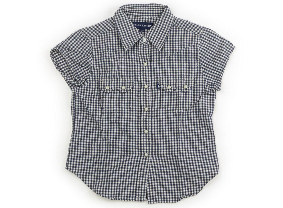 Rakuten - ラルフローレン Ralph Lauren シャツ・ブラウス 130 女の子 紺ギンガム 子供服 ベビー服 キッズ アウトレット ユーズド 【中古】キッズ・ベビー・マタニティ