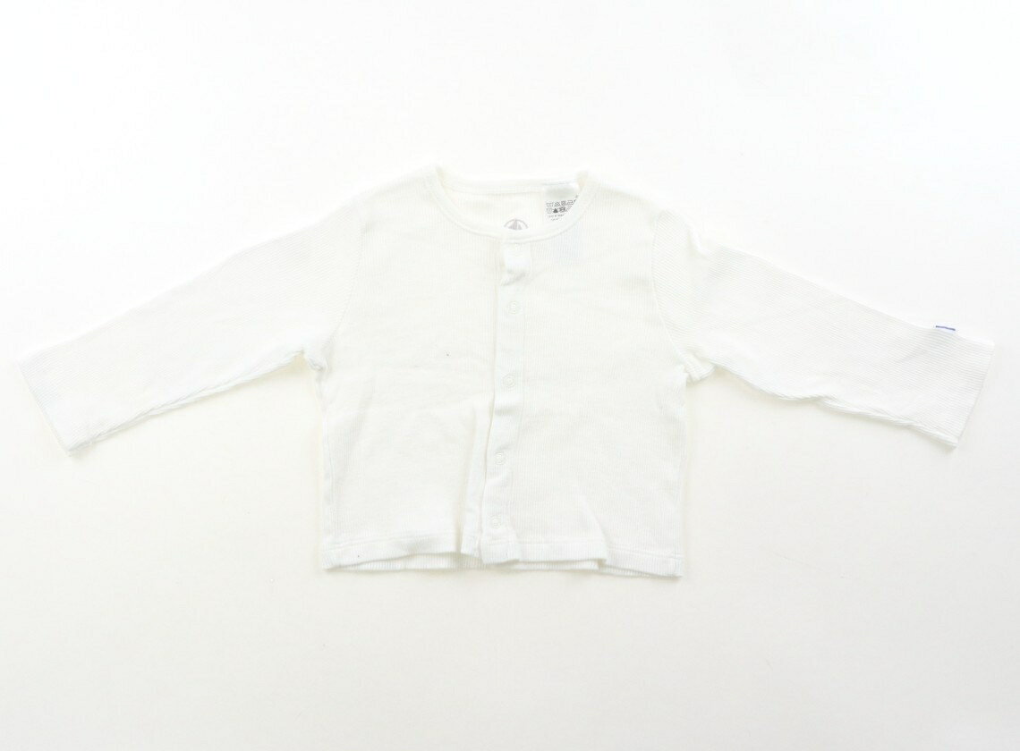 プチバトー PETIT BATEAU カーディガン 70 男の子 ホワイト 子供服 ベビー服 キッズ アウトレット ユーズド 【中古】キッズ・ベビー・マタニティ