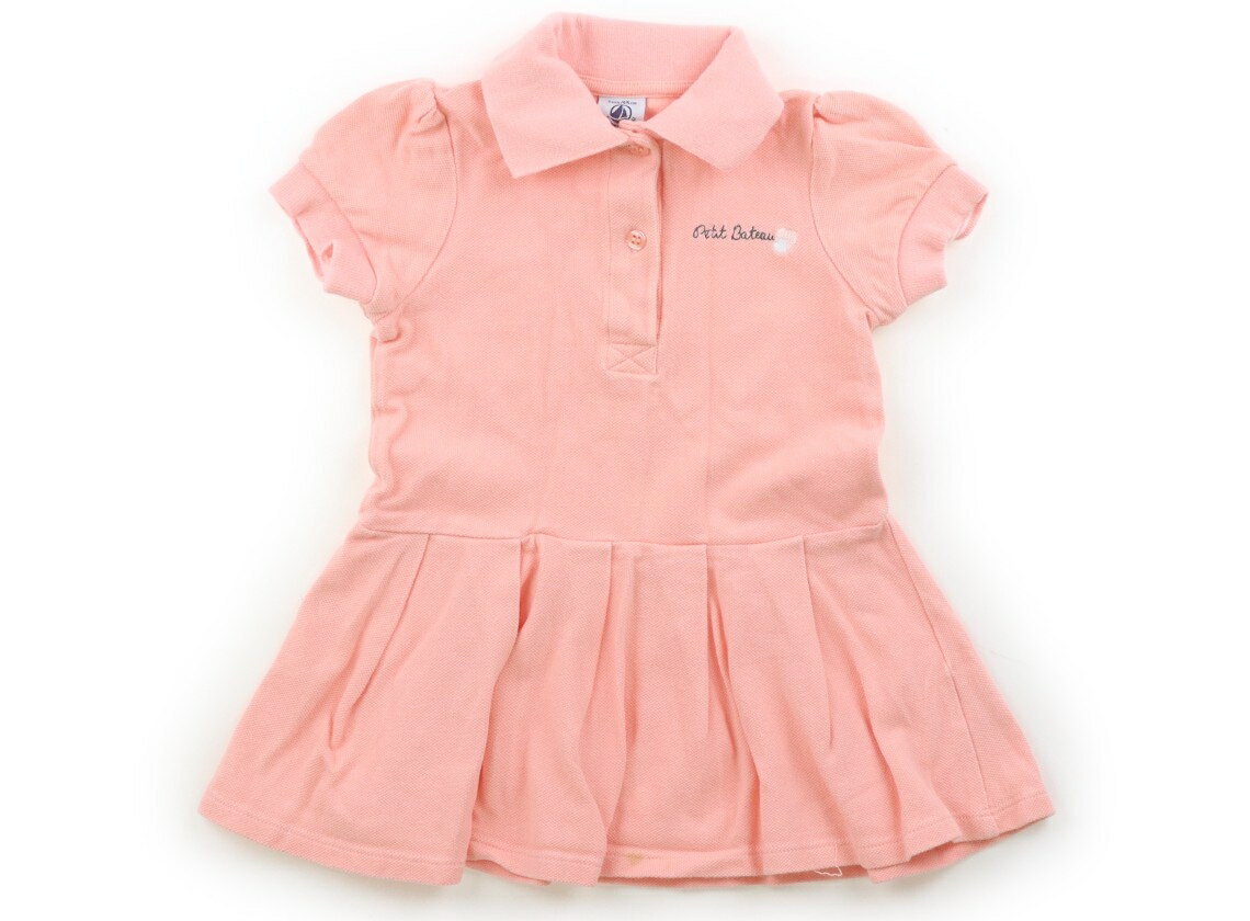 プチバトー PETIT BATEAU ワンピース 95 女の子 サーモンピンク 子供服 ベビー服 キッズ アウトレット ユーズド 【中古】キッズ・ベビー・マタニティ
