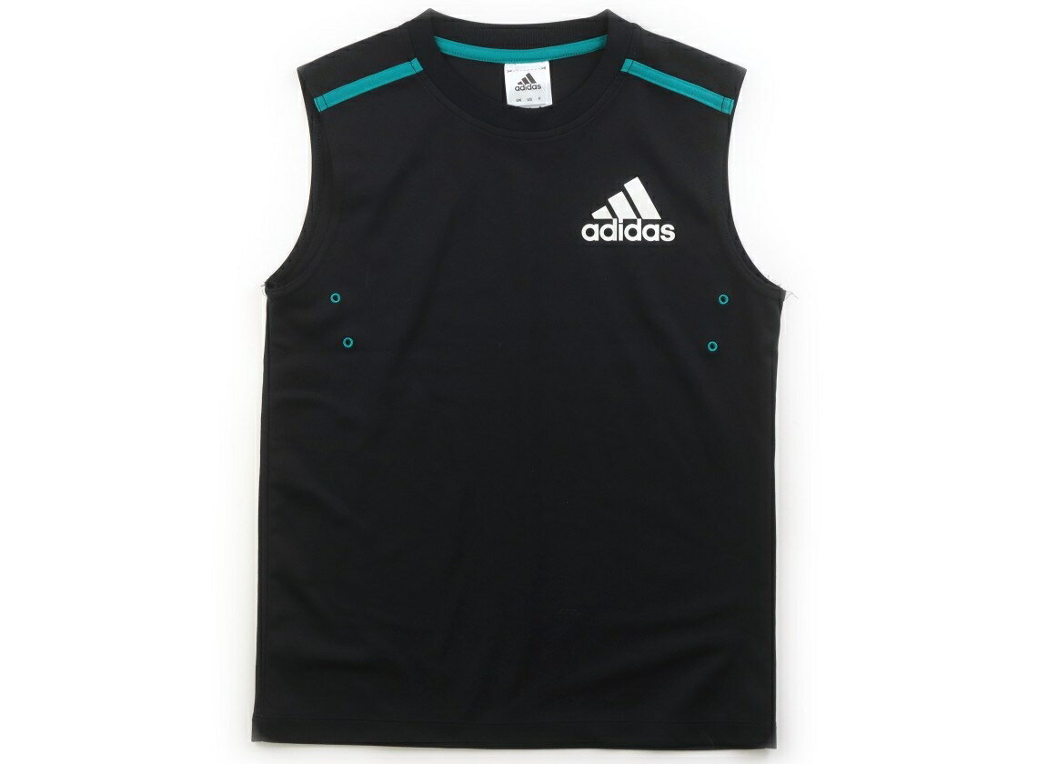 アディダス Adidas スポーツウェア・ダンスウェア 140 男の子 ブラック・エメラルドグリーン 子供服 ベビー服 キッズ アウトレット ユーズド 【中古】キッズ・ベビー・マタニティ