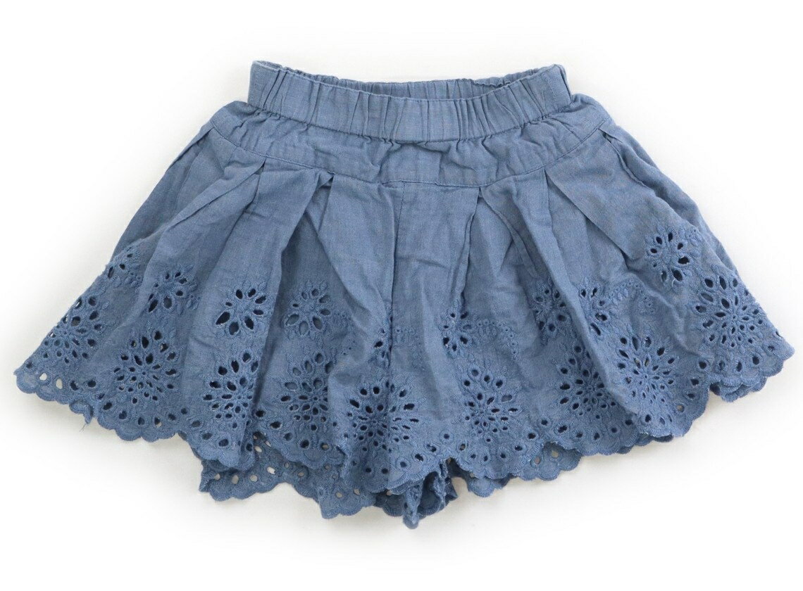 Culottes - プティマイン petit main キュロット 80 女の子 ブルー、レース 子供服 ベビー服 キッズ アウトレット ユーズド 【中古】キッズ・ベビー・マタニティ