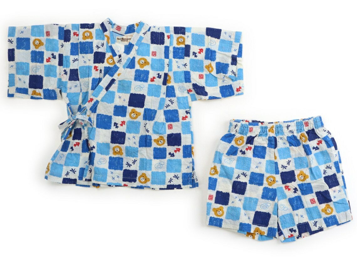 Jinbei （Girls） - ホットビスケッツ Hot Biscuits 浴衣・甚平・季節のイベント 90 男の子 白・総柄 子供服 ベビー服 キッズ アウトレット ユーズド 【中古】キッズ・ベビー・マタニティ
