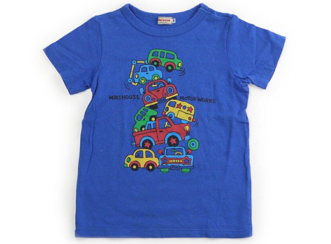 ミキハウス miki HOUSE Tシャツ・カットソー 130 男の子 青 子供服 ベビー服 キッズ アウトレット ユーズド 【中古】キッズ・ベビー・マタニティ