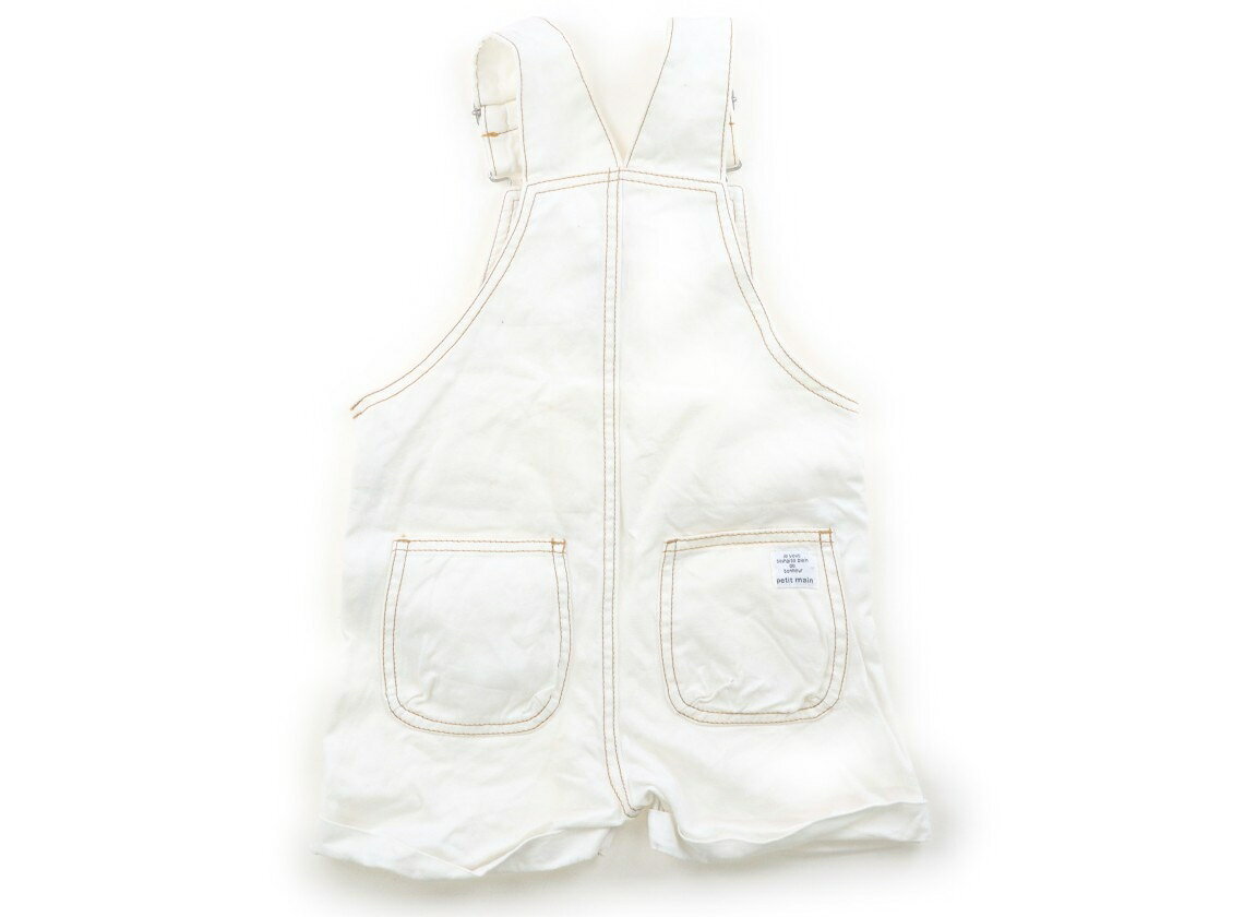 CarryOnのプティマイン petit main コンビネゾン 110 女の子 白 子供服 ベビー服 キッズ アウトレット ユーズド 【中古】キッズ・ベビー・マタニティ｜アングル2