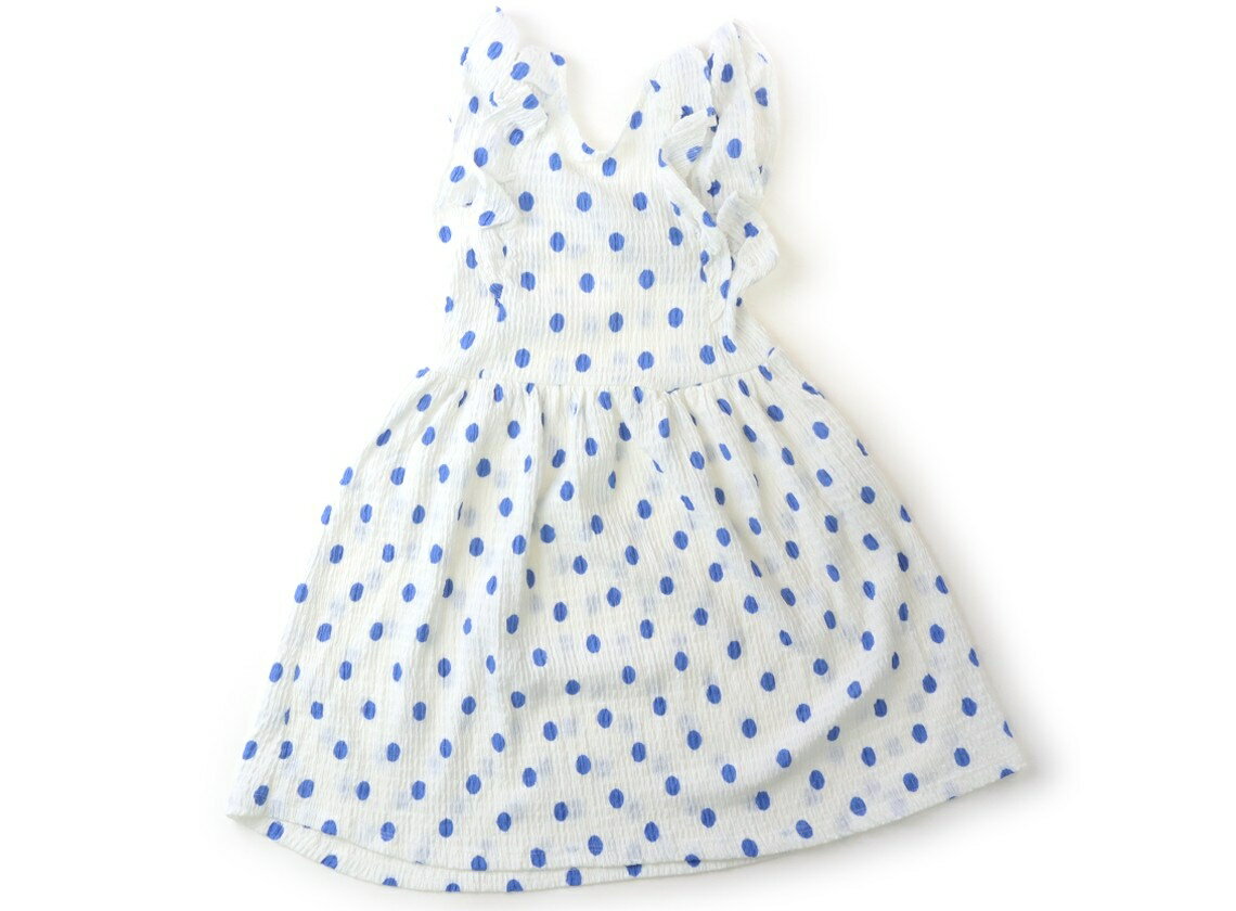 Rakuten - ザラ ZARA ワンピース 120 女の子 白、ブルードット 子供服 ベビー服 キッズ アウトレット ユーズド 【中古】キッズ・ベビー・マタニティ