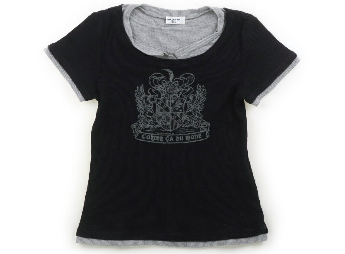 コムサデモード COMME CA DU MODE Tシャツ・カットソー 150 男の子 黒・グレー 子供服 ベビー服 キッズ アウトレット ユーズド 【中古】キッズ・ベビー・マタニティ