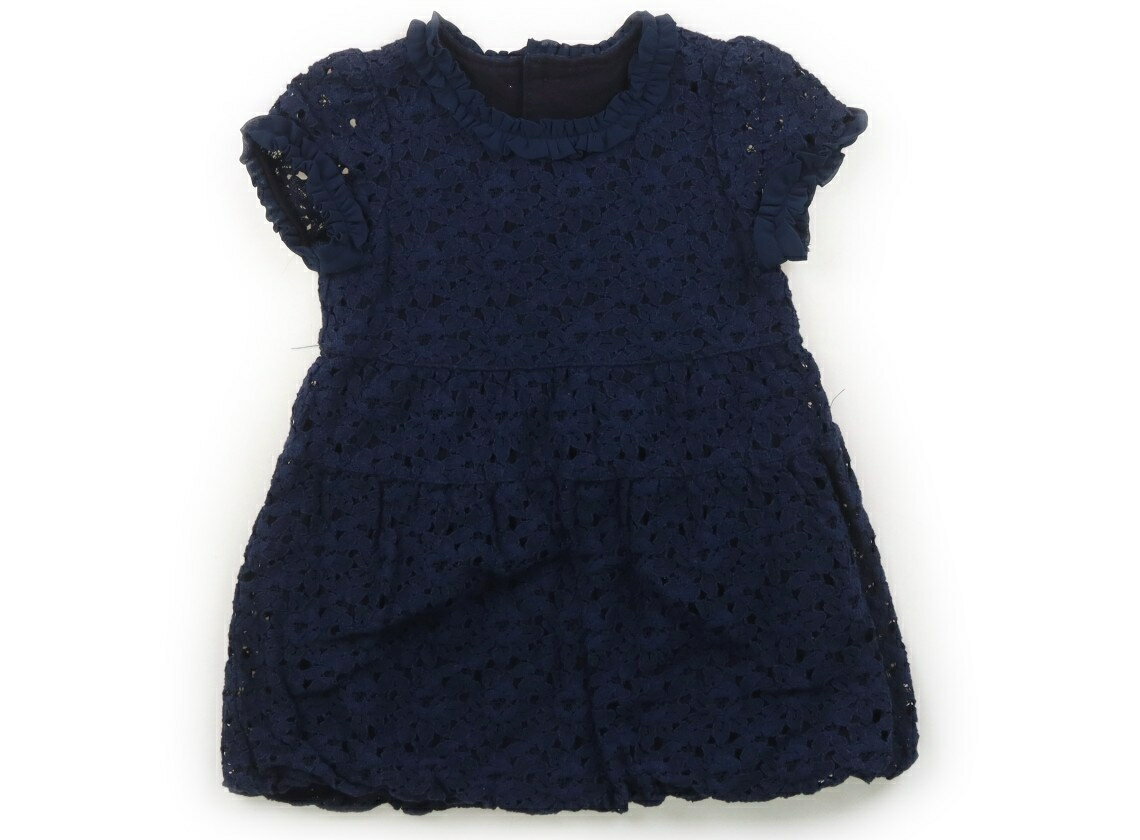コムサフォセット COMME CA FOSSETTE ワンピース 90 女の子 紺、花柄 子供服 ベビー服 キッズ アウトレット ユーズド 【中古】キッズ・ベビー・マタニティ