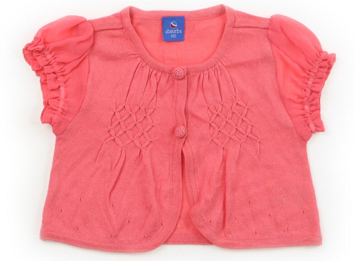 Cardigans - アブソーバ Absorba カーディガン 100 女の子 ラズベリー 子供服 ベビー服 キッズ アウトレット ユーズド 【中古】キッズ・ベビー・マタニティ