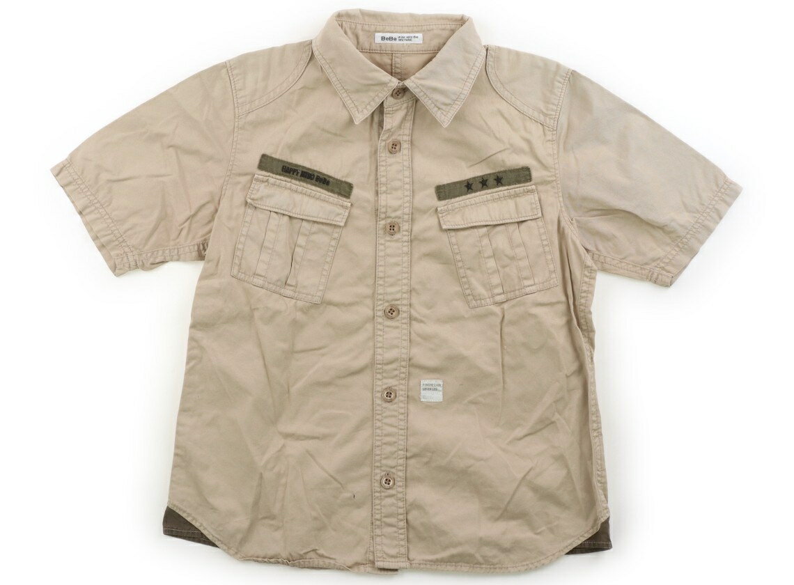 べべ BeBe シャツ・ブラウス 140 男の子 ブラウン・カーキ 子供服 ベビー服 キッズ アウトレット ユーズド 【中古】キッズ・ベビー・マタニティ