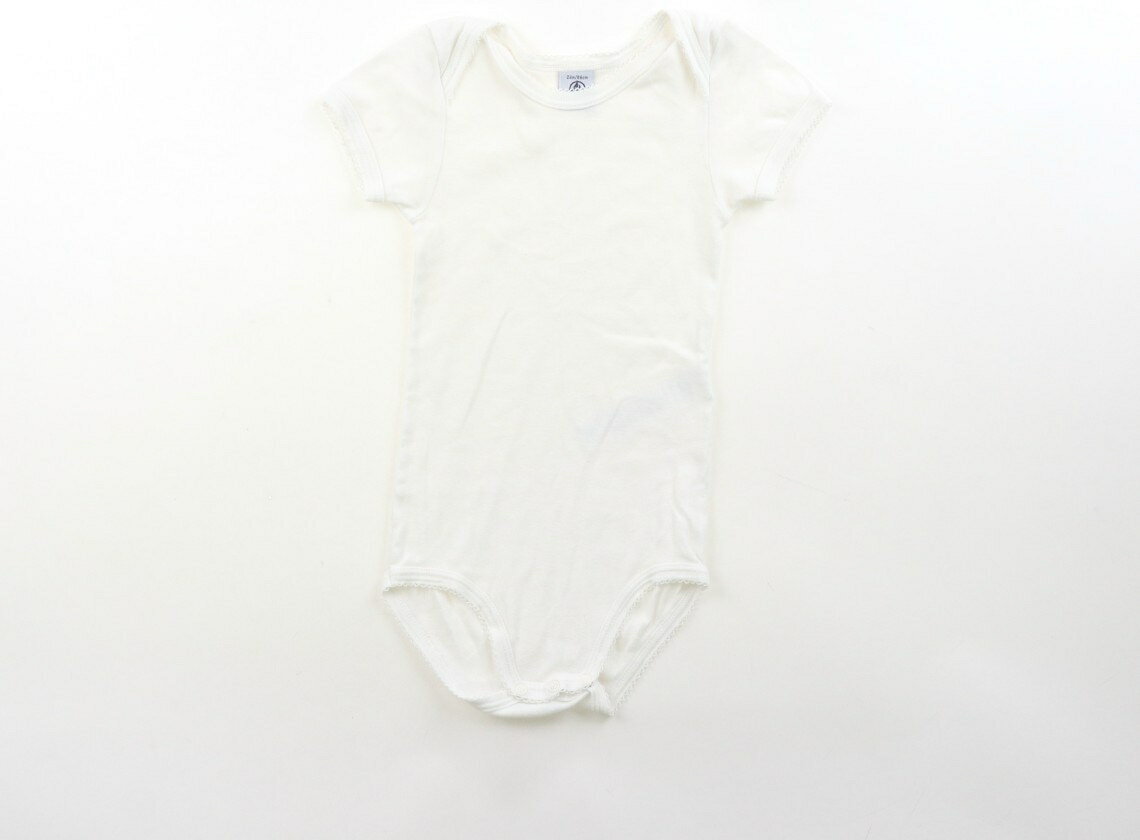 プチバトー PETIT BATEAU ロンパース 80 女の子 ホワイト 子供服 ベビー服 キッズ アウトレット ユーズド 【中古】キッズ・ベビー・マタニティ