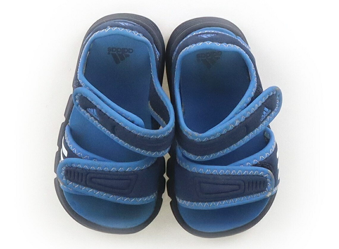 アディダス Adidas サンダル 靴12cm〜 男の子 ブルーネイビー 子供服 ベビー服 キッズ アウトレット ユーズド 【中古】キッズ・ベビー・マタニティ