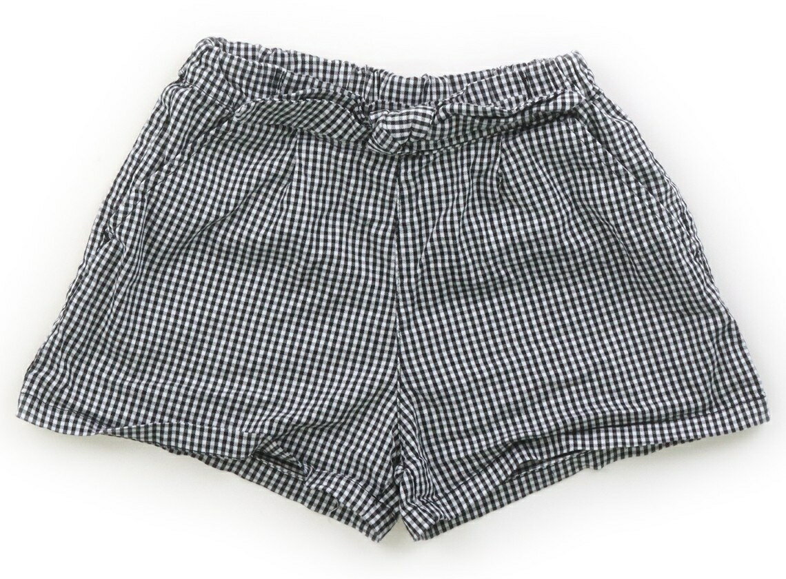 Long-Trousers, Trousers - アプレレクール apres les cours ショートパンツ 90 女の子 チェック柄ブラックホワイト 子供服 ベビー服 キッズ アウトレット ユーズド 【中古】キッズ・ベビー・マタニティ