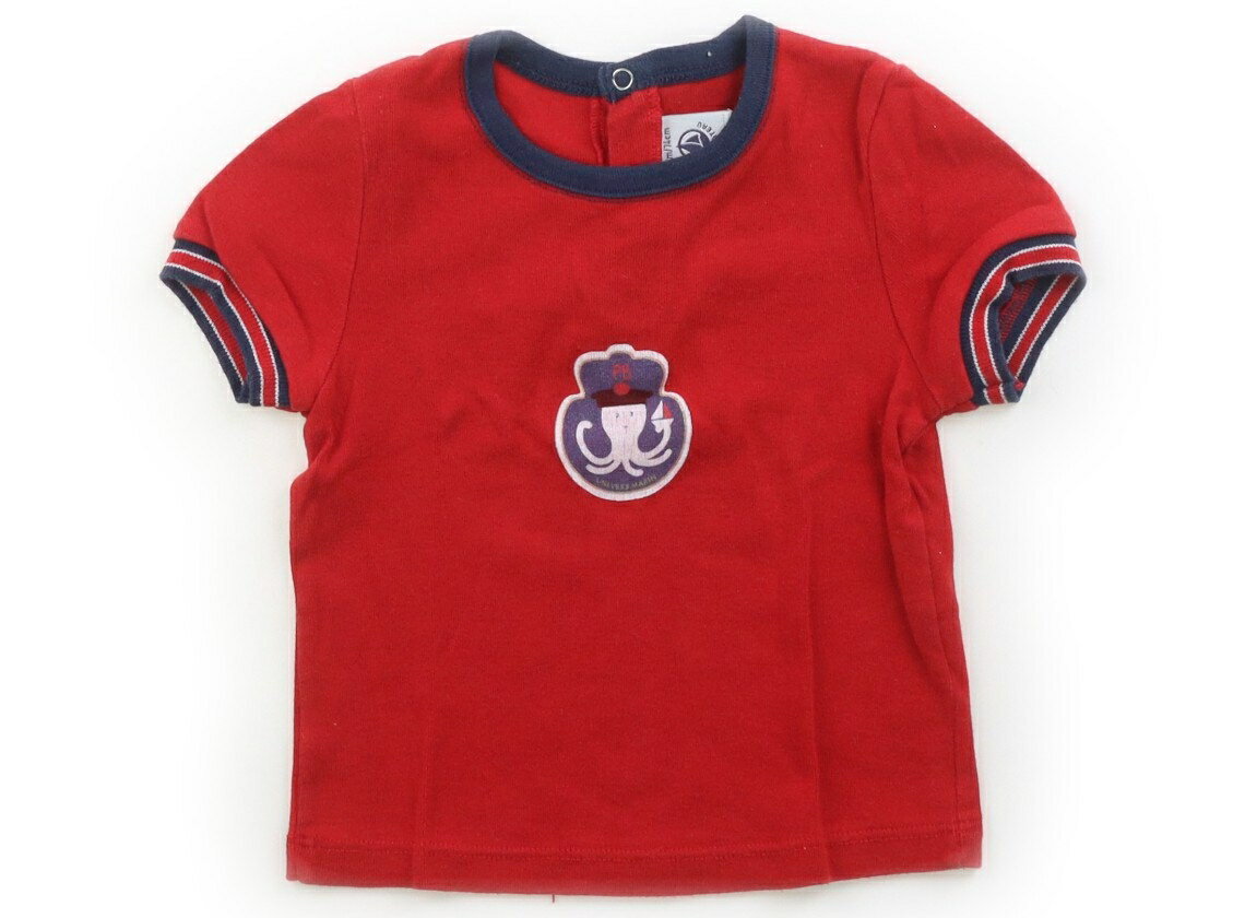 プチバトー PETIT BATEAU Tシャツ・カットソー 70 男の子 レッドネイビー 子供服 ベビー服 キッズ アウトレット ユーズド 【中古】キッズ・ベビー・マタニティ