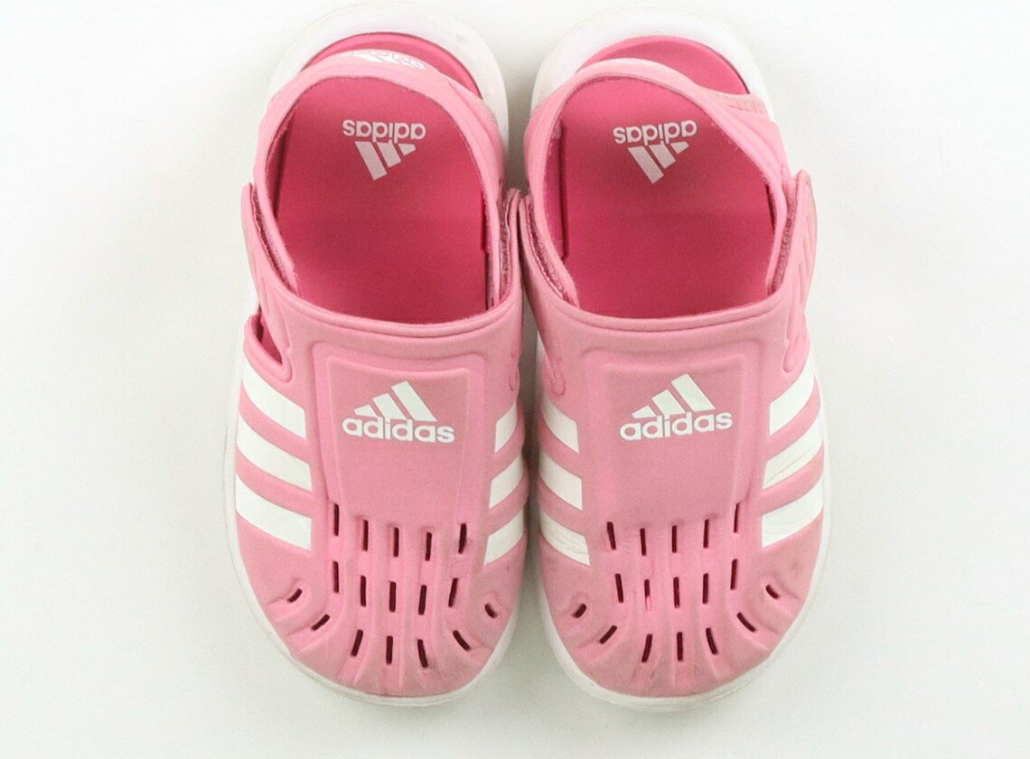 アディダス Adidas サンダル 靴18cm〜 女の子 ピンク 子供服 ベビー服 キッズ アウトレット ユーズド 【中古】キッズ・ベビー・マタニティ
