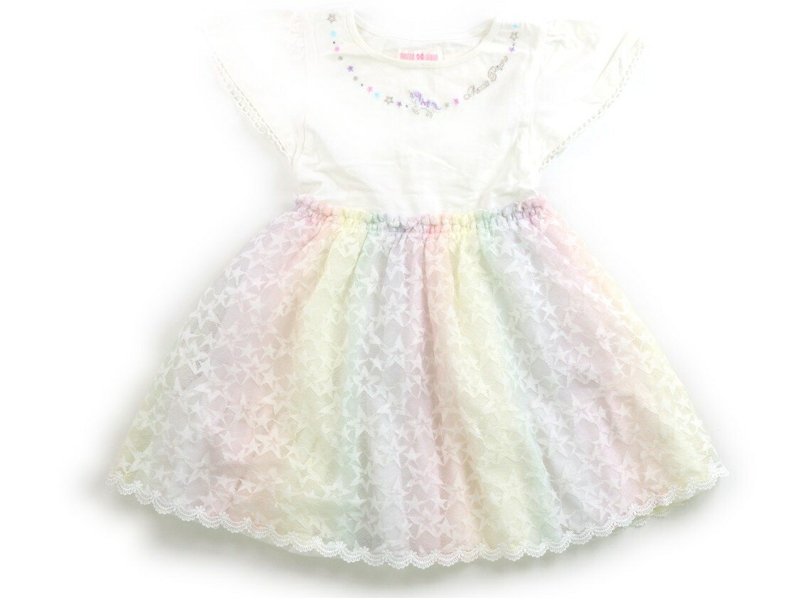 メゾピアノ mezzo piano ワンピース 110 女の子 白 カラフル 子供服 ベビー服 キッズ アウトレット ユーズド 【中古】キッズ ベビー マタニティ