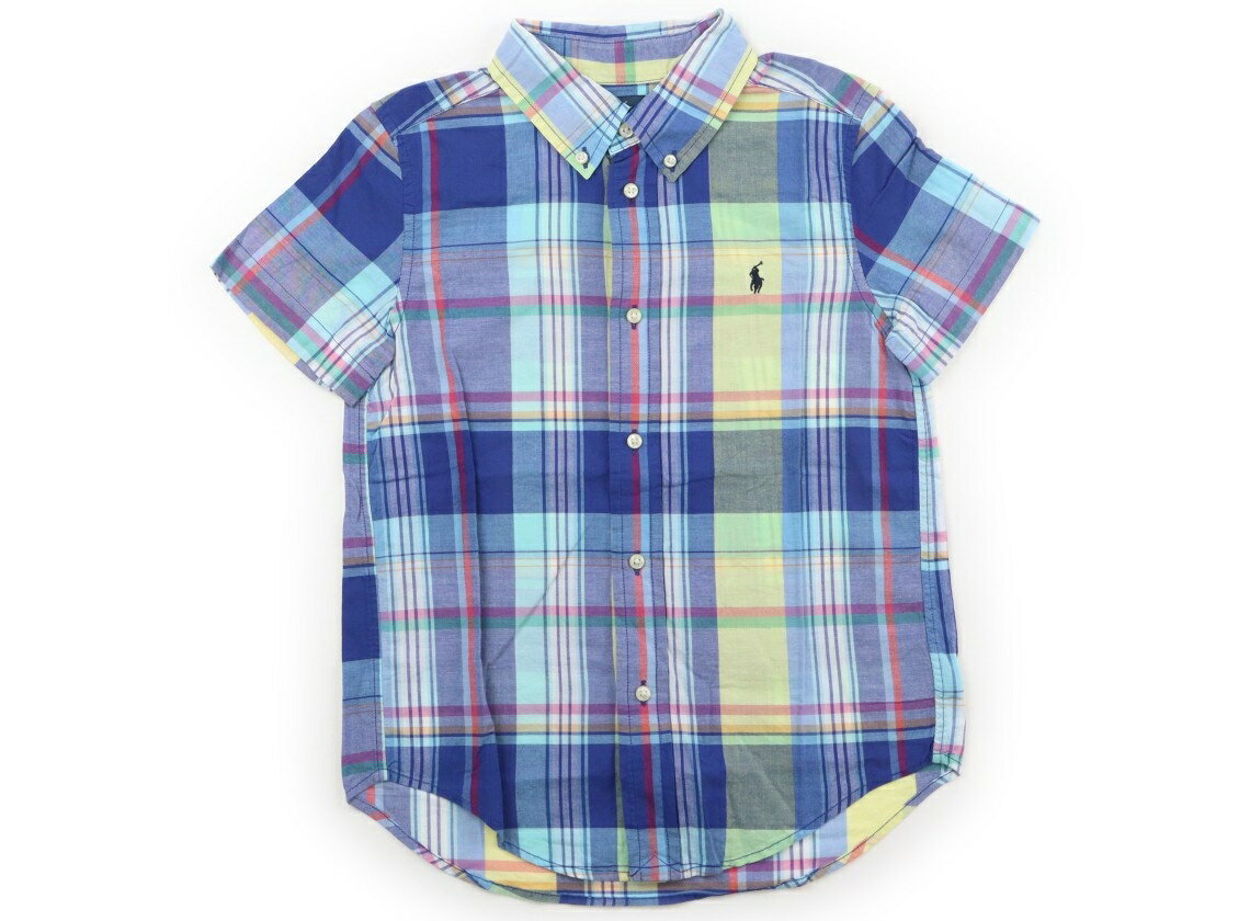 ポロラルフローレン POLO RALPH LAUREN シャツ・ブラウス 120 男の子 ブルー、黄色系 子供服 ベビー服 キッズ アウトレット ユーズド 【中古】キッズ・ベビー・マタニティ