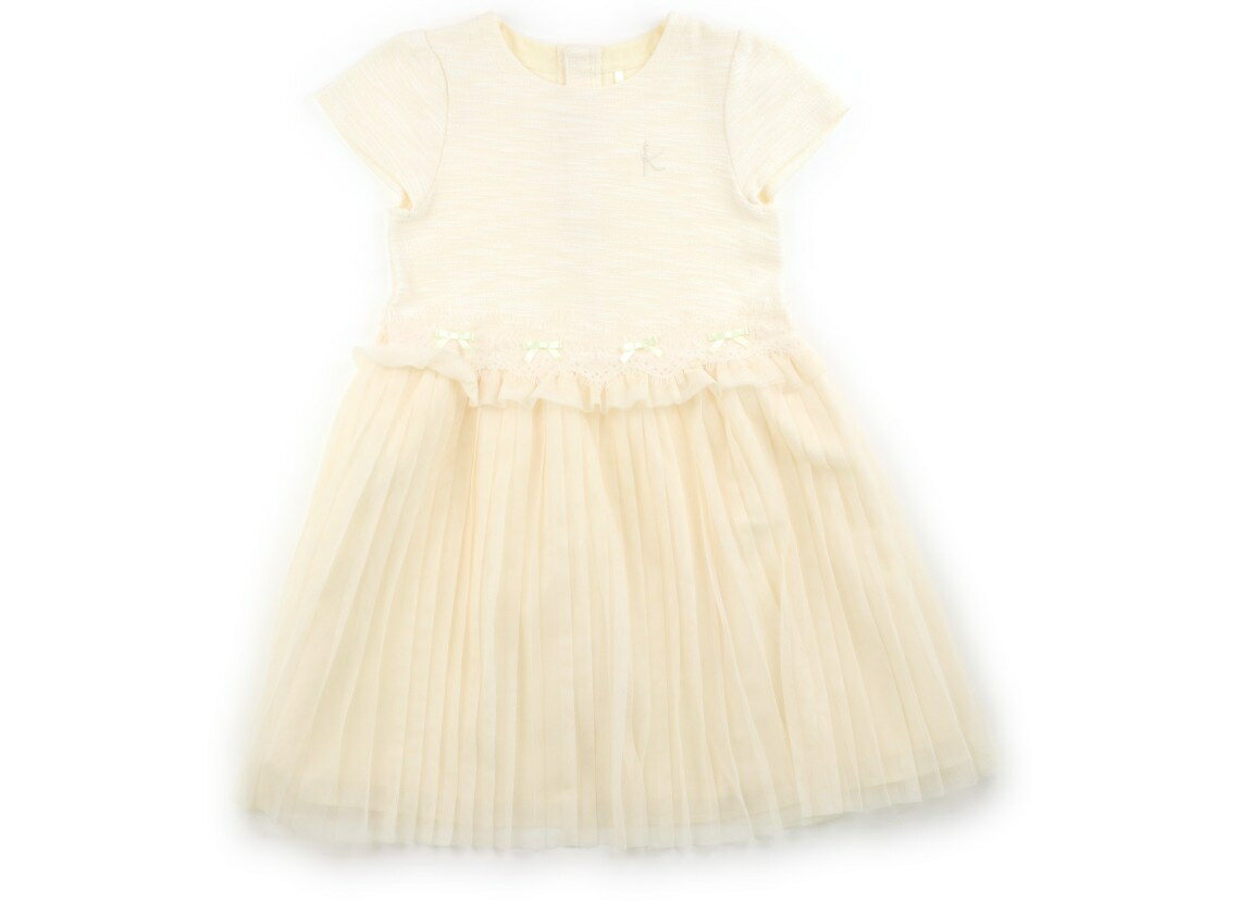 組曲 Kumikyoku ワンピース 120 女の子 クリームイエロー 子供服 ベビー服 キッズ アウトレット ユーズド 【中古】キッズ・ベビー・マタニティ
