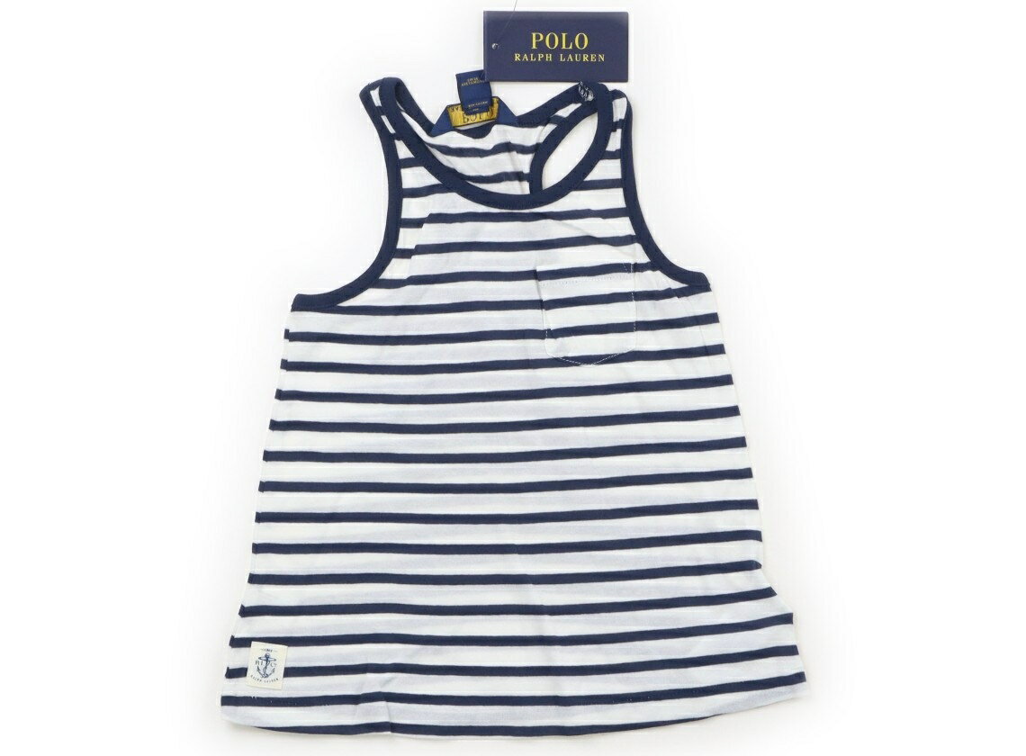 ポロラルフローレン POLO RALPH LAUREN タンクトップ・キャミソール 120 女の子 白・ネイビー・ボーダー 子供服 ベビー服 キッズ アウトレット ユーズド 【中古】キッズ・ベビー・マタニティ