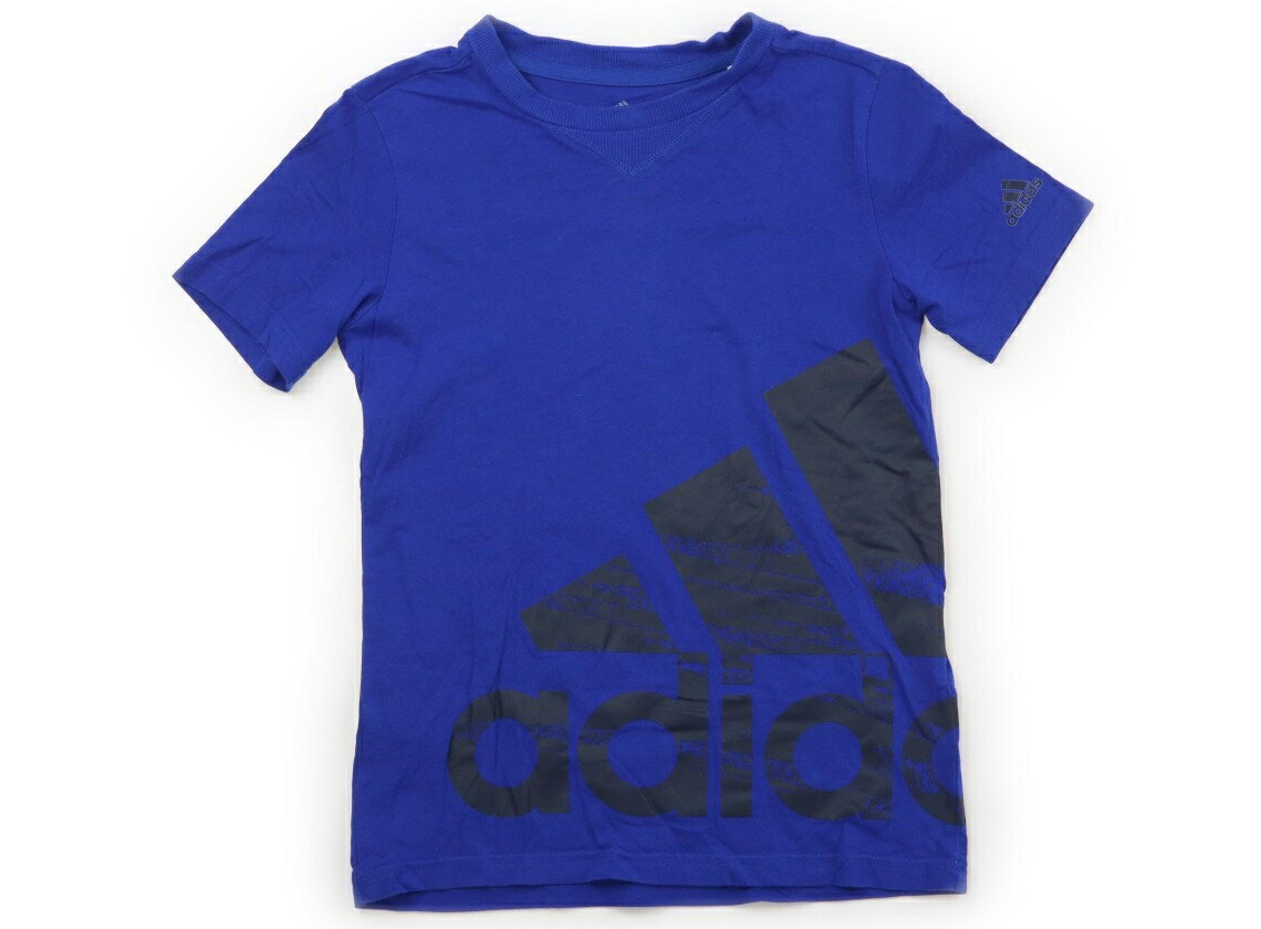 アディダス Adidas Tシャツ・カットソー 140 男の子 ブルー 子供服 ベビー服 キッズ アウトレット ユーズド 【中古】キッズ・ベビー・マタニティ