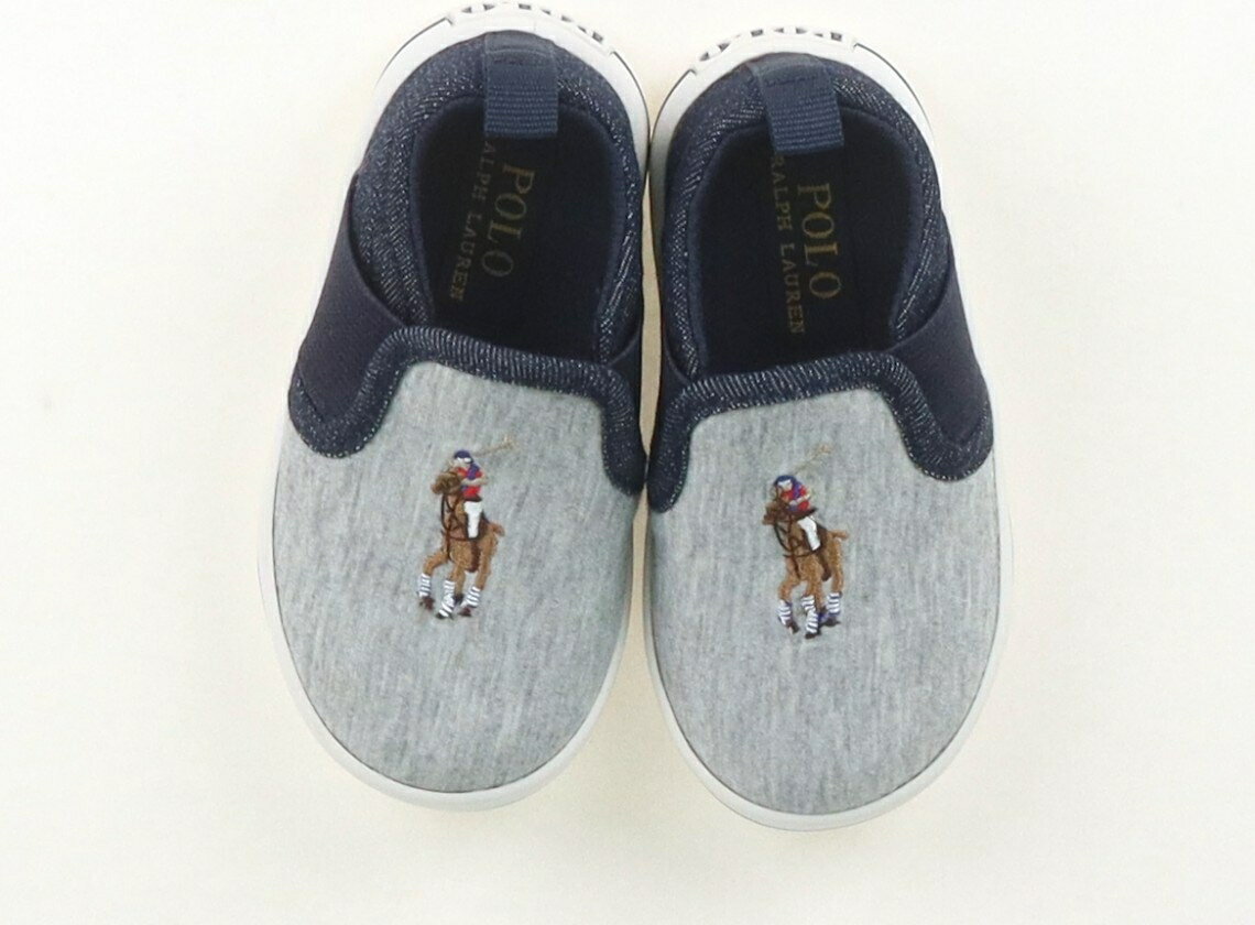 ポロラルフローレン POLO RALPH LAUREN スニーカー 靴13cm〜 男の子 グレー、ネイビー 子供服 ベビー服 キッズ アウトレット ユーズド 【中古】キッズ・ベビー・マタニティ