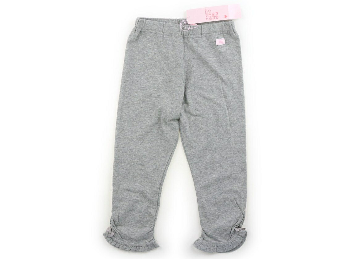 メゾピアノ mezzo piano レギンス 140 女の子 グレー、フリル 子供服 ベビー服 キッズ アウトレット ユーズド 【中古】キッズ・ベビー・マタニティ