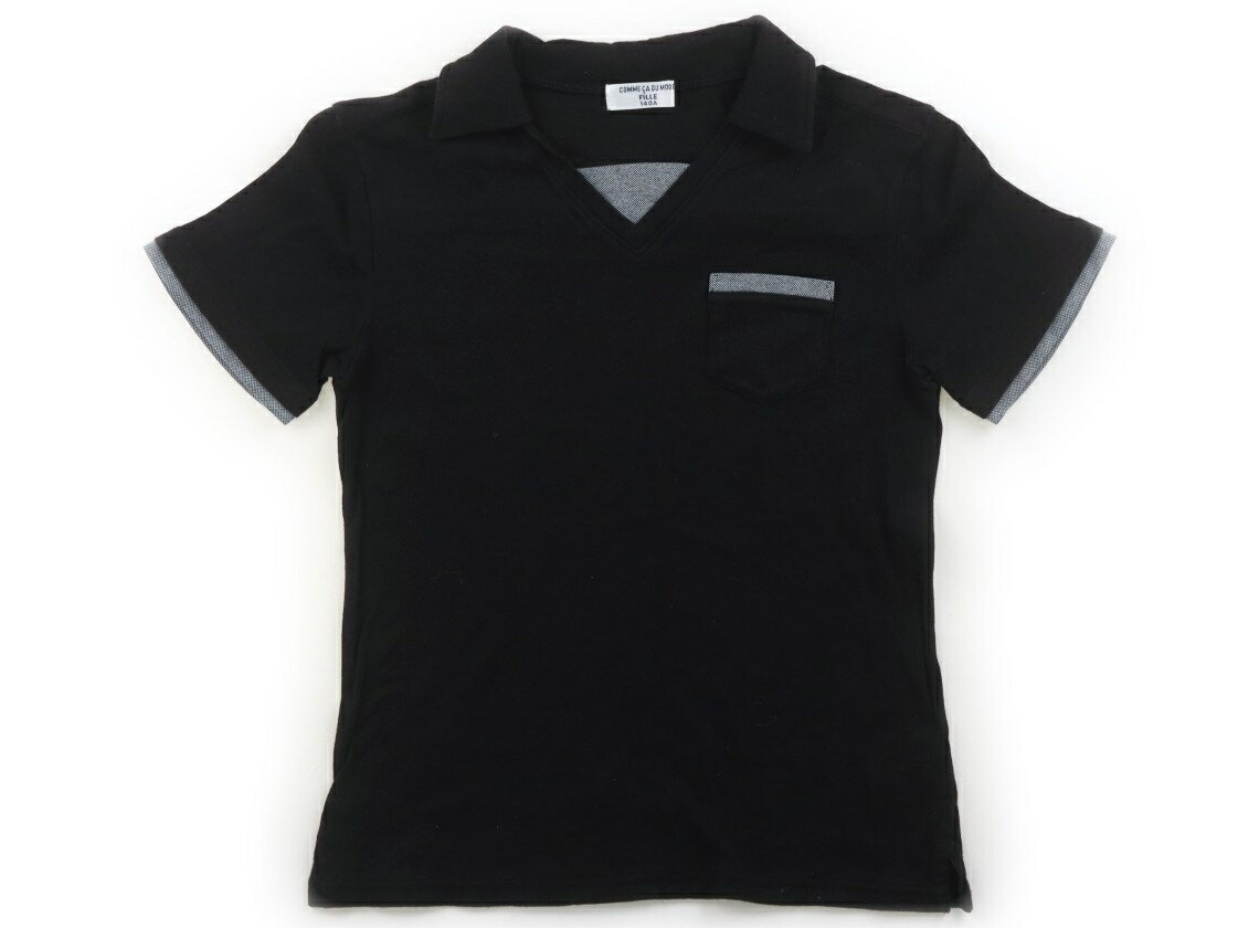 コムサフィユ COMME CA FILLE Tシャツ・カットソー 140 男の子 黒 子供服 ベビー服 キッズ アウトレット ユーズド 【中古】キッズ・ベビー・マタニティ