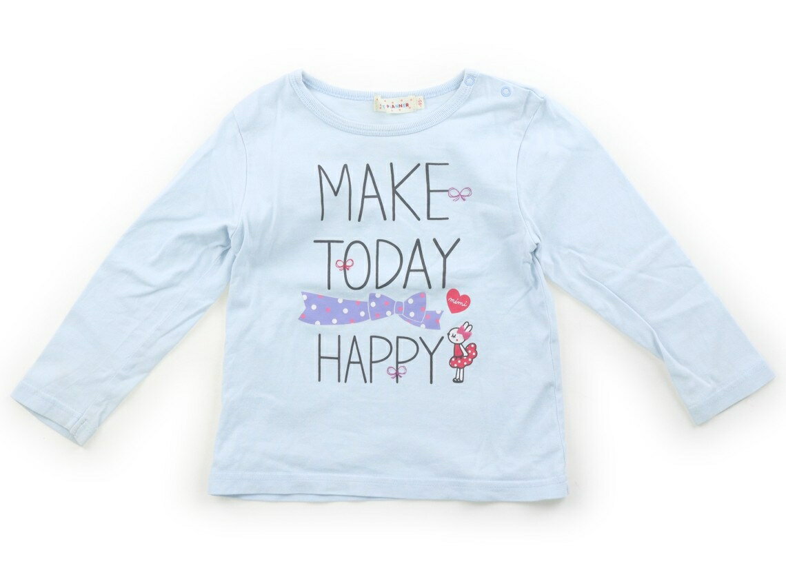 Rakuten - ニットプランナー（KP） Knit Planner(KP) Tシャツ・カットソー 95 女の子 ライトブルー、リボン 子供服 ベビー服 キッズ アウトレット ユーズド 【中古】キッズ・ベビー・マタニティ