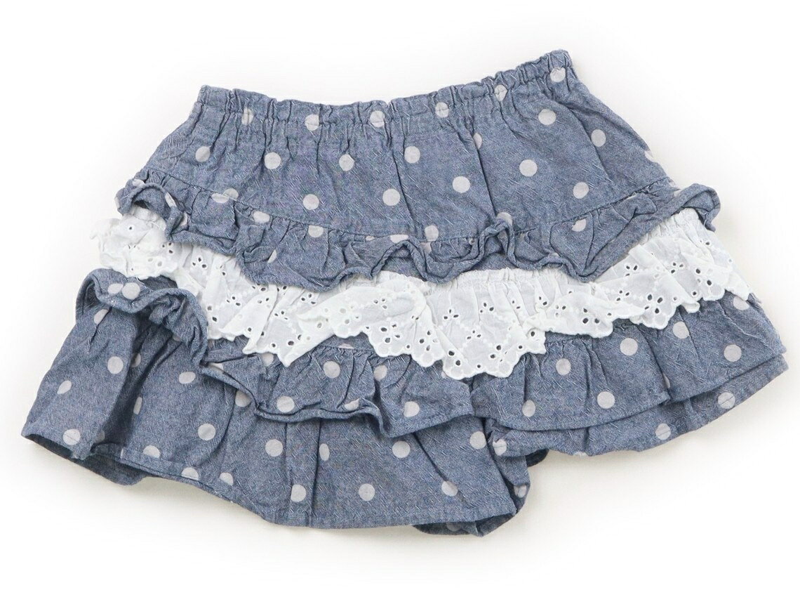 ニットプランナー（KP） Knit Planner(KP) ジャンパースカート 90 女の子 青白ドッ...