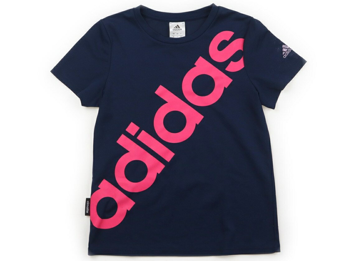 アディダス Adidas スポーツウェア・ダンスウェア 150 女の子 紺・ピンクロゴ 子供服 ベビー服 キッズ アウトレット ユーズド 【中古】キッズ・ベビー・マタニティ