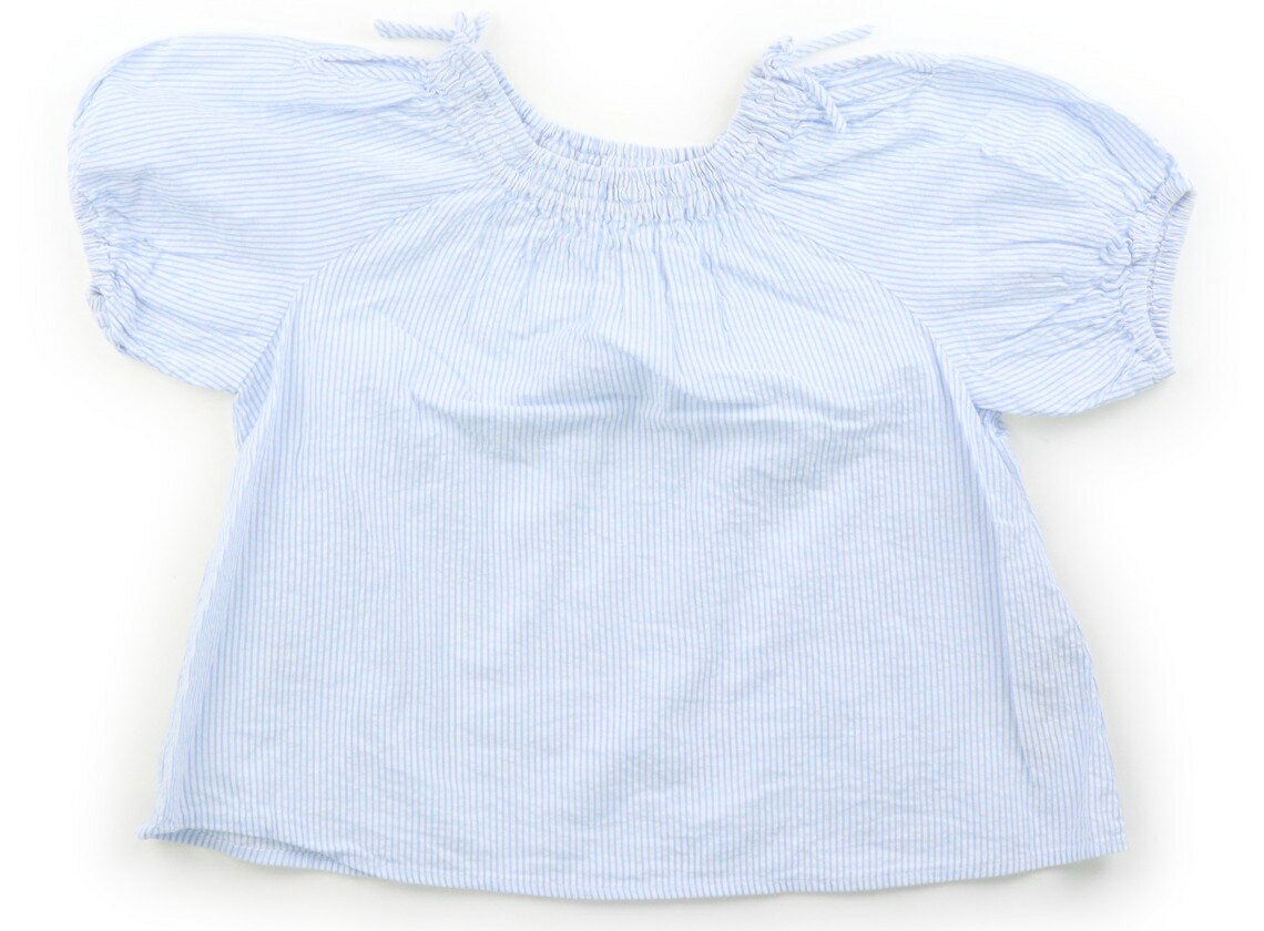 Rakuten - ザラ ZARA シャツ・ブラウス 110 女の子 ブルー・ホワイト・ストライプ 子供服 ベビー服 キッズ アウトレット ユーズド 【中古】キッズ・ベビー・マタニティ